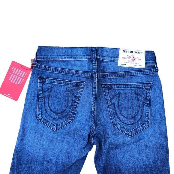 Brand New True Religion Jeans Size 32 RICKY RELAXED STRAIGHT Blue - Picture 2 of 9